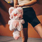 Coral The Cat Chalk Bag